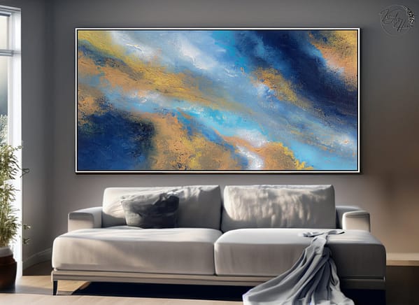 abstract painting hand made