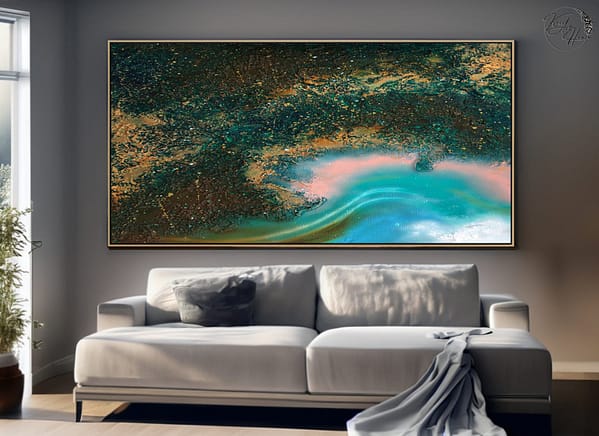 abstract canvas painting