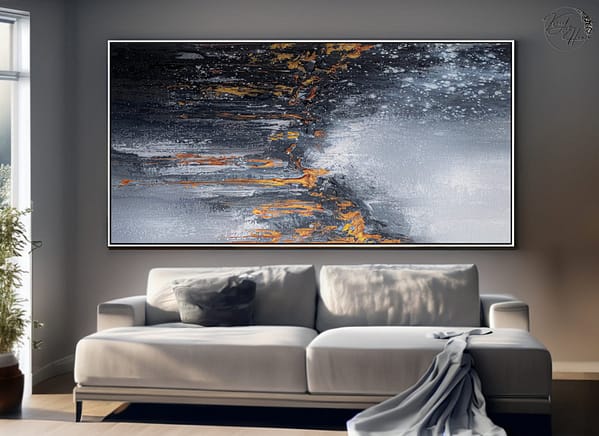 abstract canvas painting