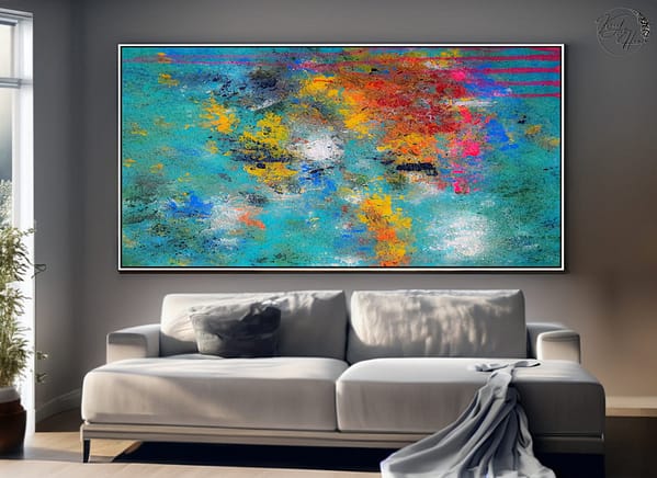 large abstract painting