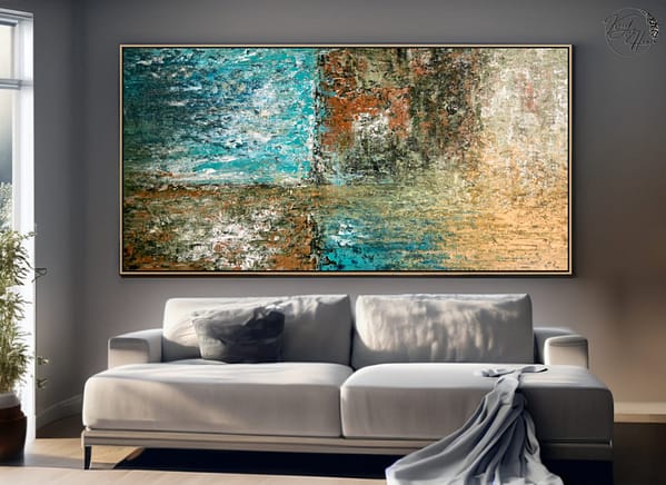 abstract painting canvas