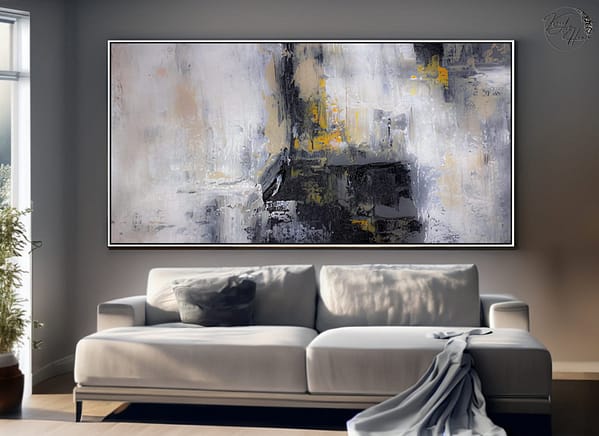 oversized abstract painting