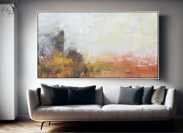 modern abstract painting on canvas