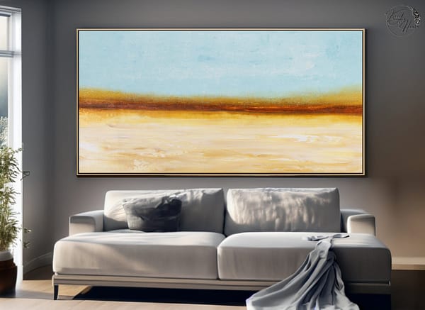 abstract desert wall art