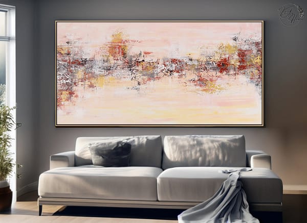 abstract beige painting