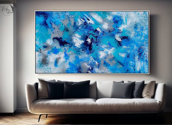 abstract painting canvas