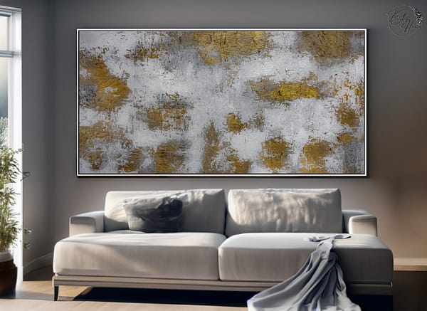 Abstract painting on canvas