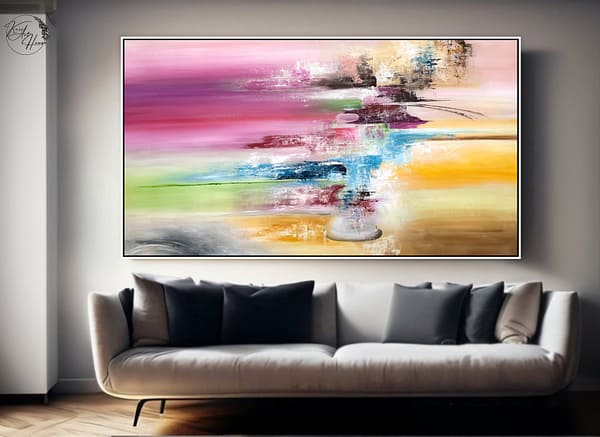 Painting abstract colorful