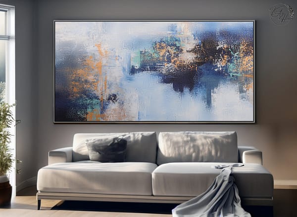 large abstract painting