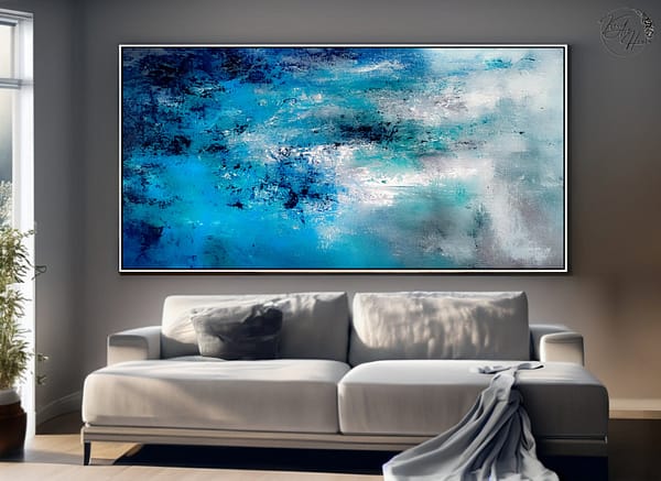 abstract painting canvas