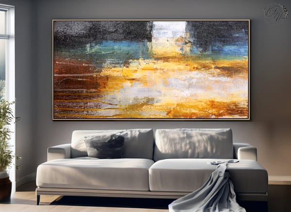 abstract painting hand made