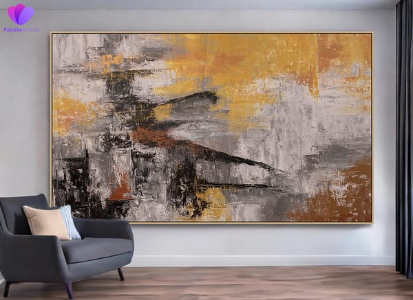 abstract painting horizontal