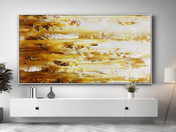 modern gold art canvas