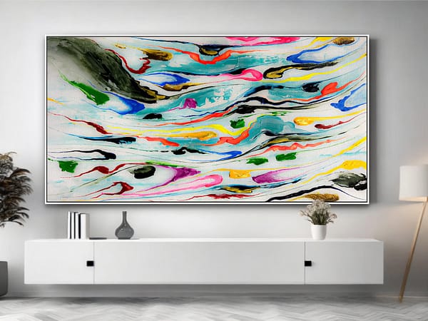 abstract colorful art painting