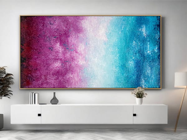 abstract painting in canvas