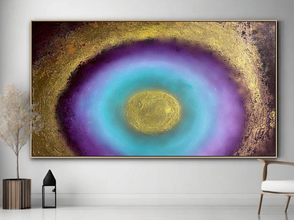 abstract canvas painting