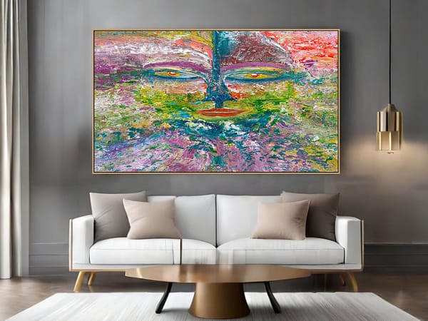 boho abstract painting