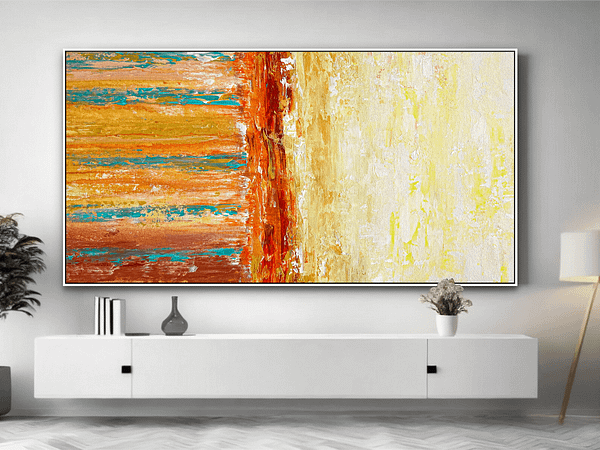 abstract canvas art painting