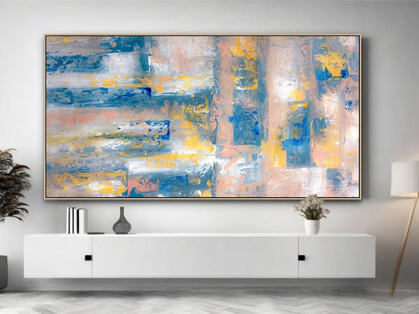 modern abstract painting on canvas