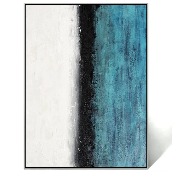 Abstract Blue beach painting