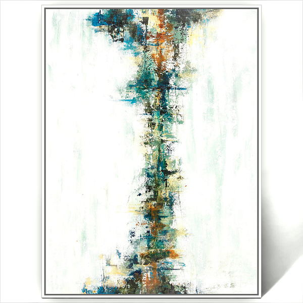 Abstract Green Wall Art Painting