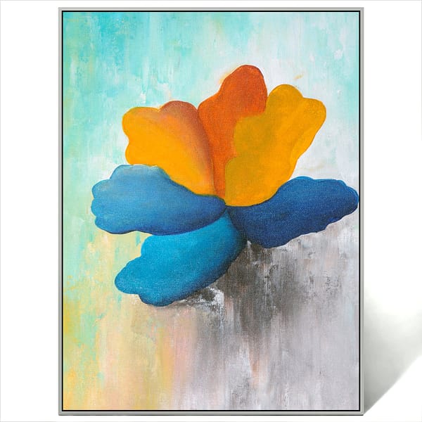 abstract floral wall art