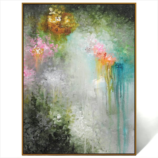 abstract flower art painting