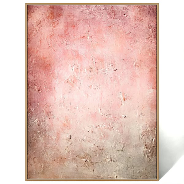 abstract pink wall art canvas