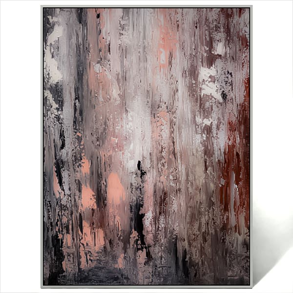 abstract palette knife drip artwork