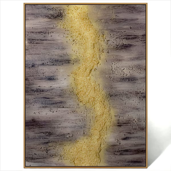 abstract brown gold painting