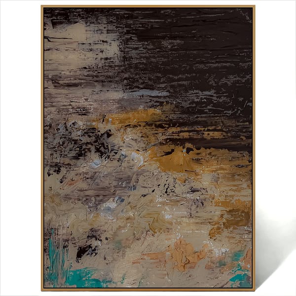 abstract brown wall art