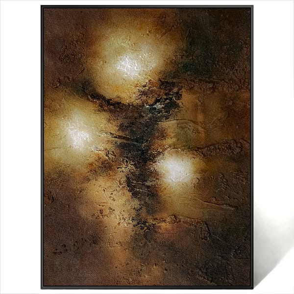 abstract golden wall art