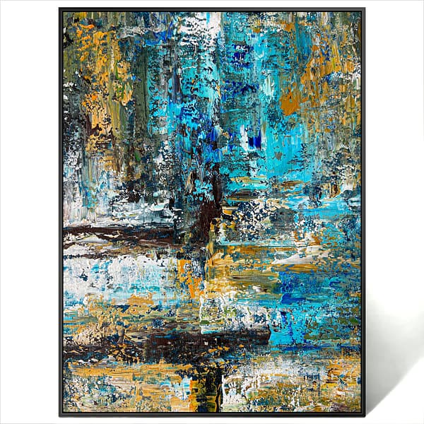 abstract textured art painting