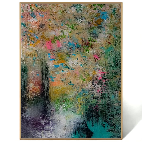 abstract colorful art painting