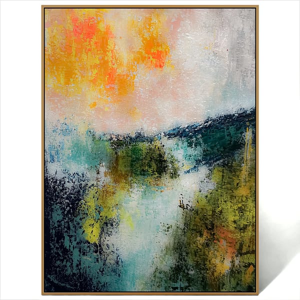 abstract palette knife painting