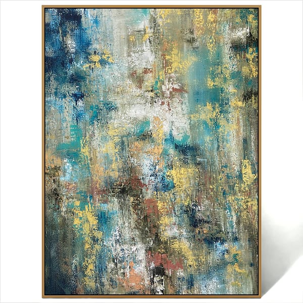 abstract beige wall art