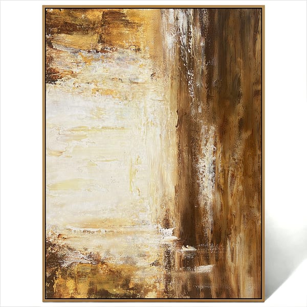 abstract golden water art