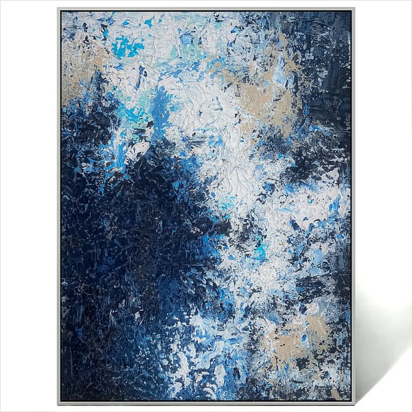 abstract blue cloud art