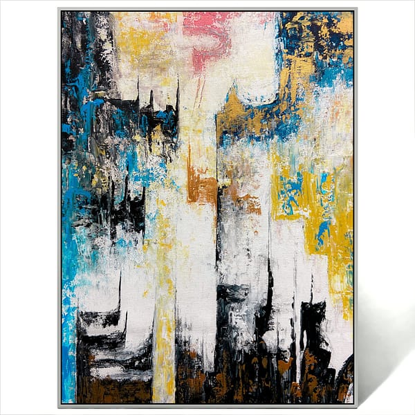 abstract modern art painting canvas