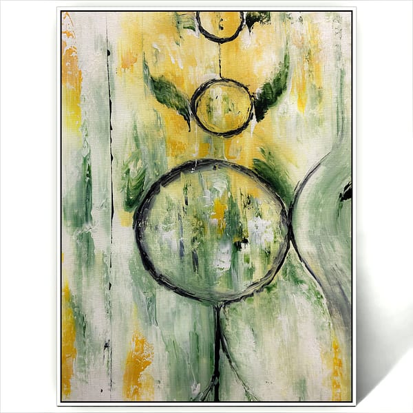 modern circular wall art painting canvas