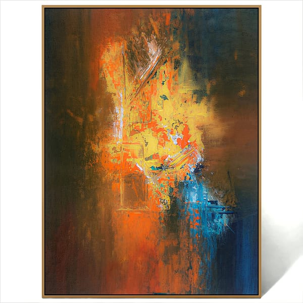 abstract fire art painting