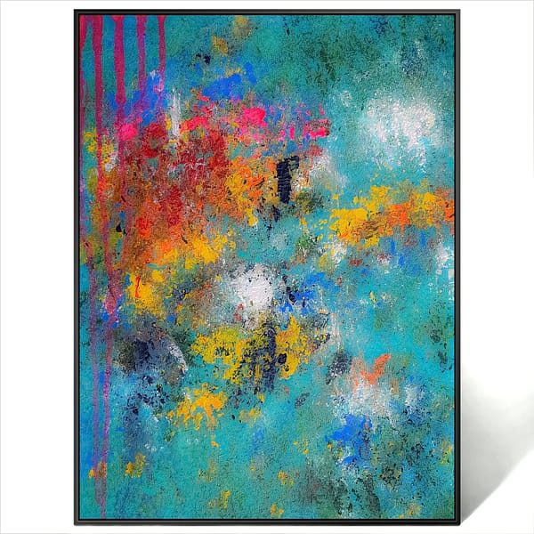 abstract multi color painting