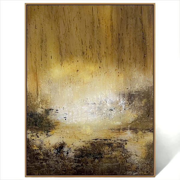 abstract golden art painting