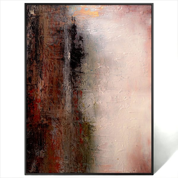 Abstract Black Brown Painting