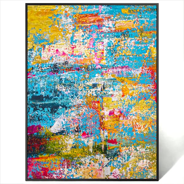 abstract multicolor art canvas