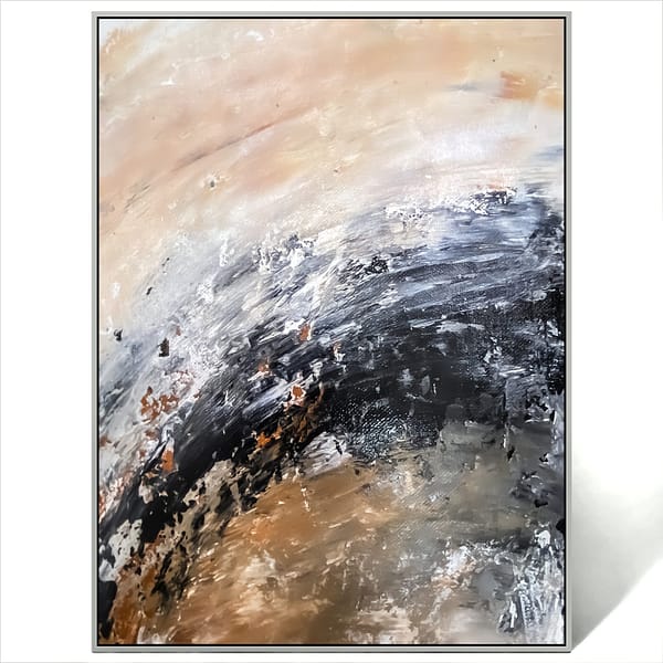 abstract textured wall art