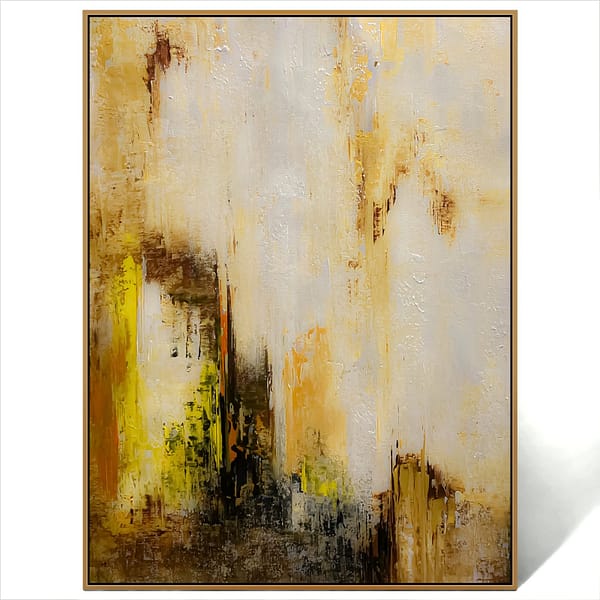 abstract gold art on canvas