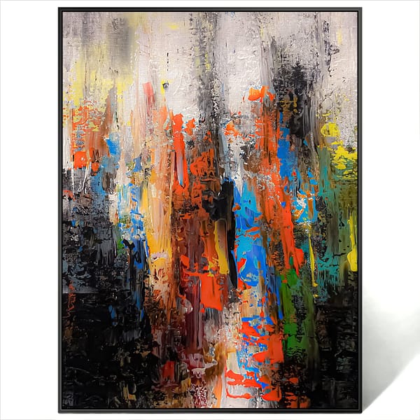 abstract colorful wall art canvas