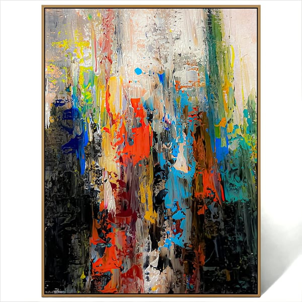 abstract textured colorful art