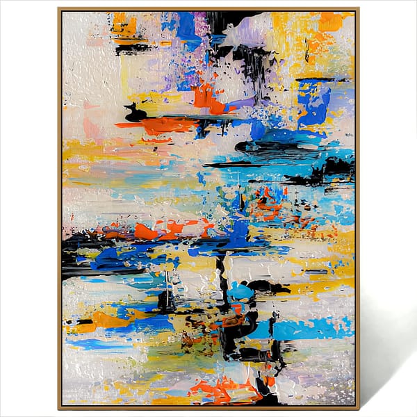 modern multicolor art painting